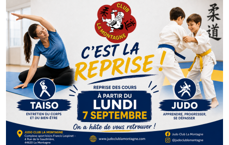 Reprise des cours ! Saison 2026/2027
